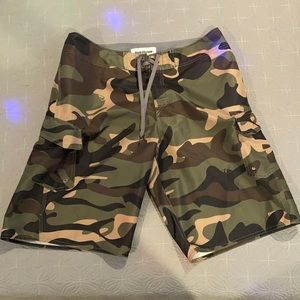 Quicksilver camo board shorts